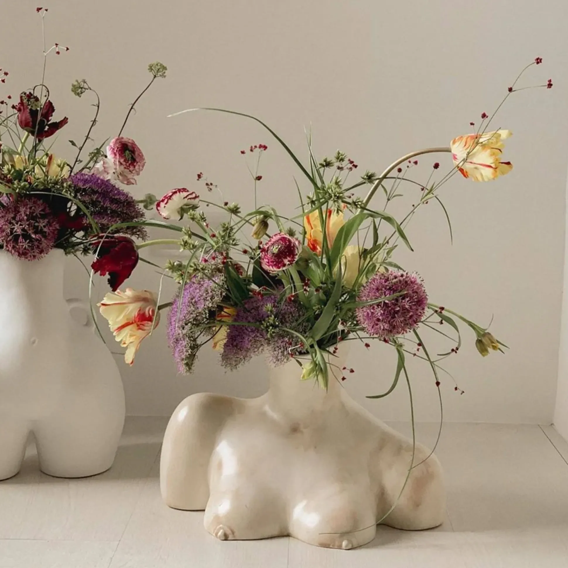 Breast Friend Vase (Matte Marble)