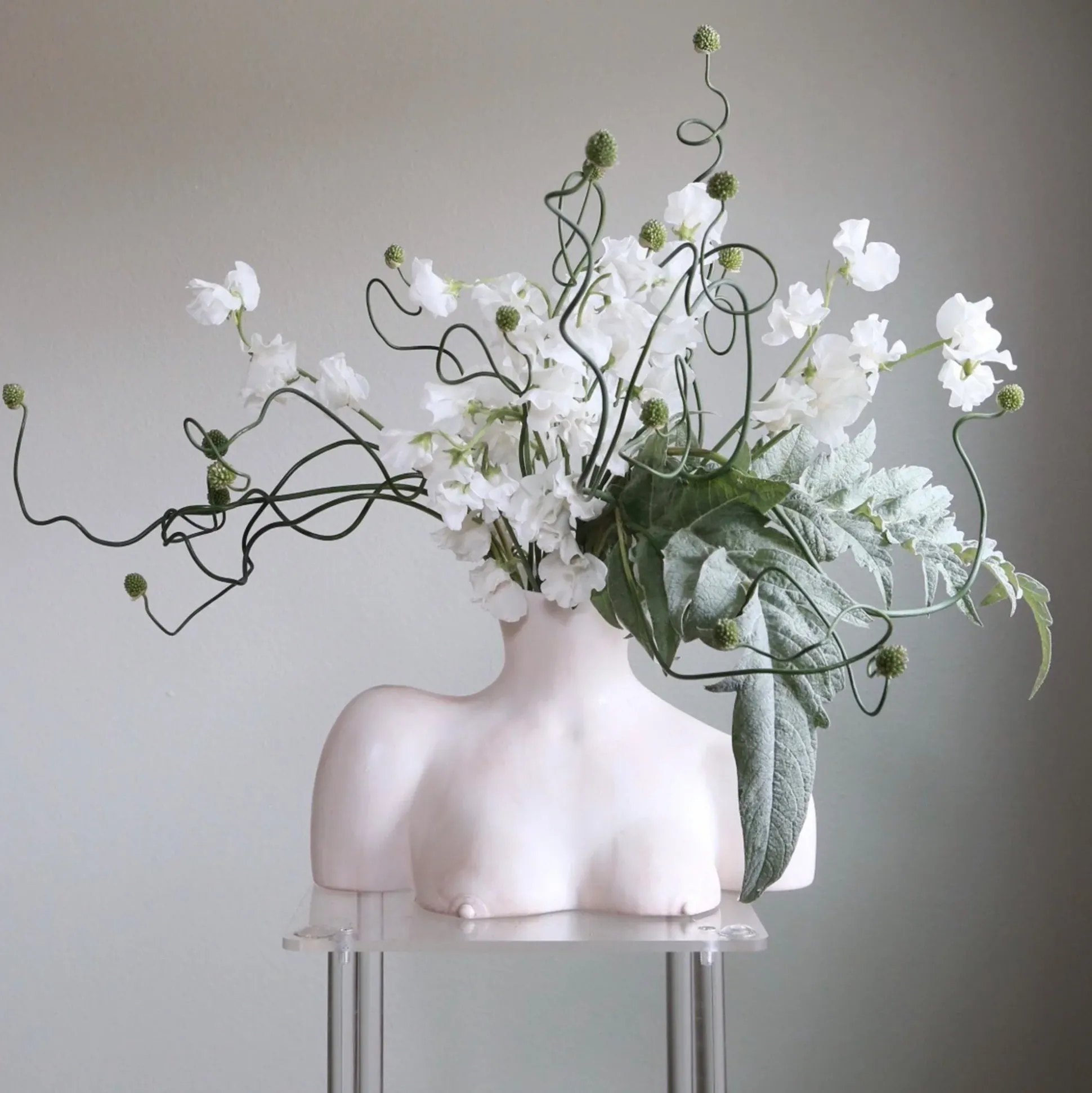 Breast Friend Vase (Matte Marble)