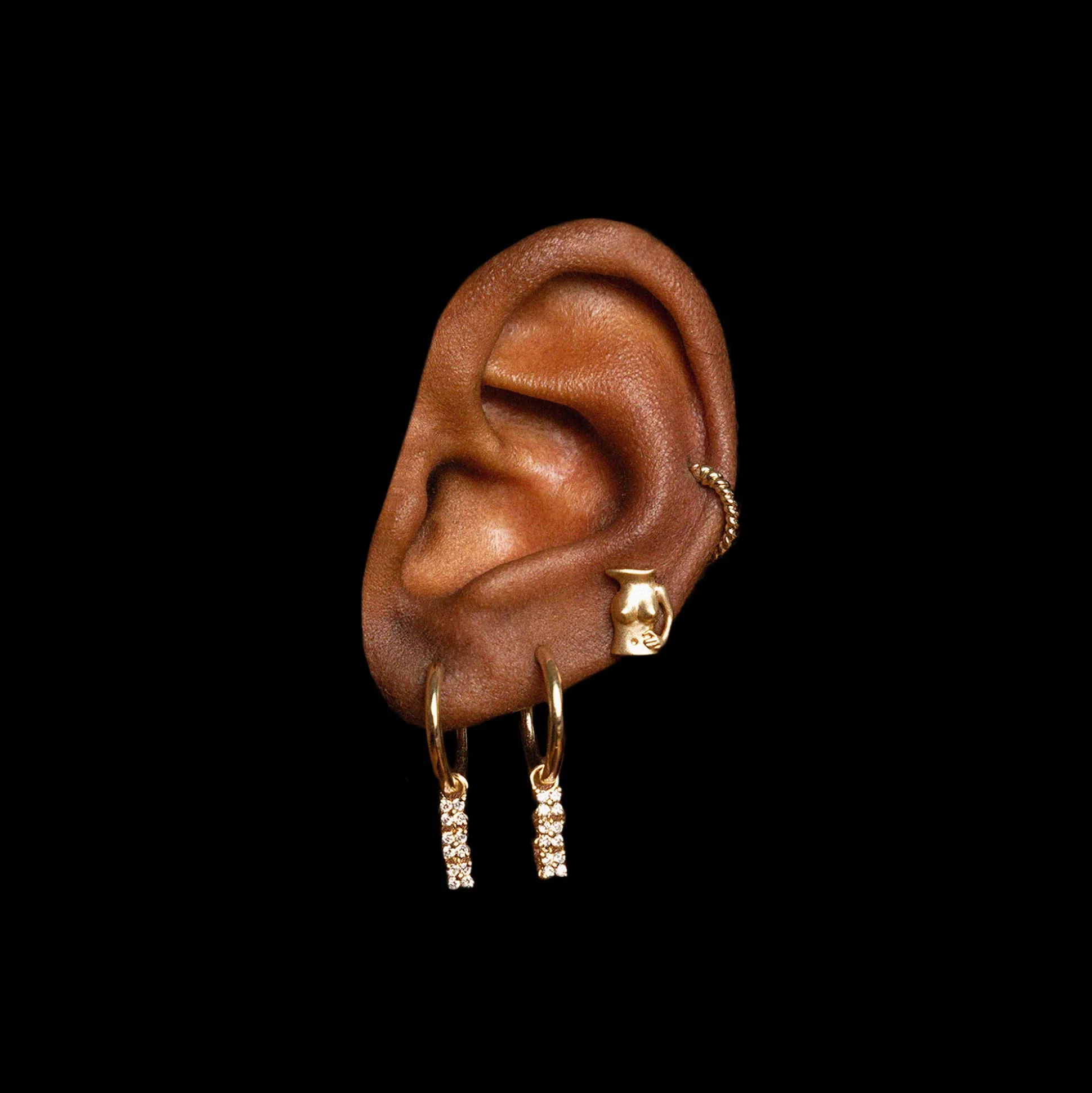 Bronte Dore Trio Hoop Earring