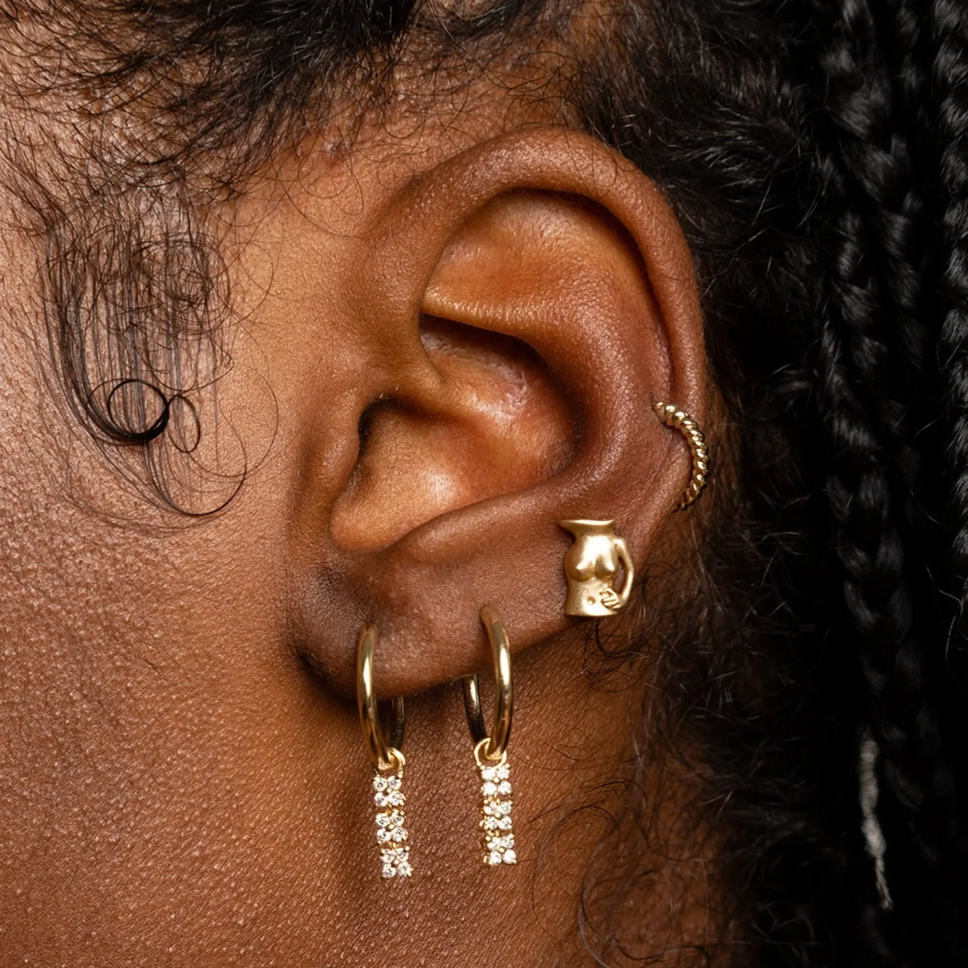 Bronte Dore Trio Hoop Earring