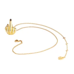 French For Goodnight Necklace (Black)