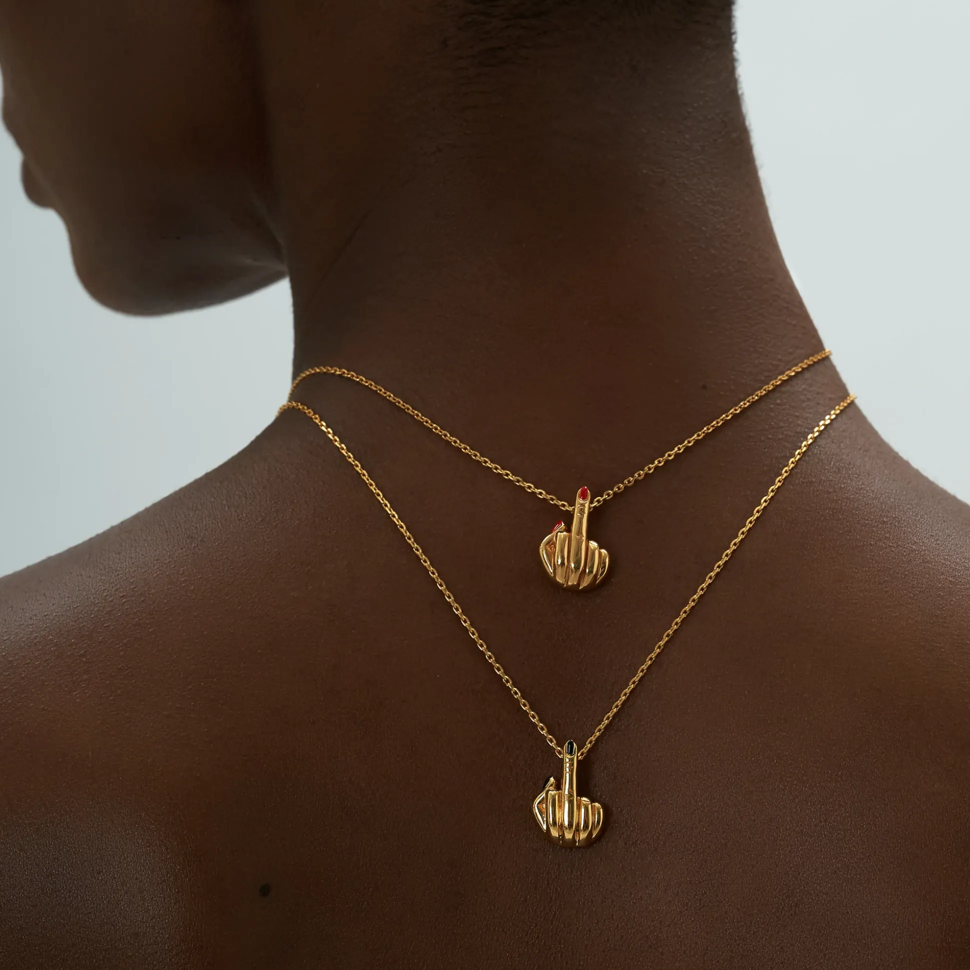 French For Goodnight Necklace (Red)