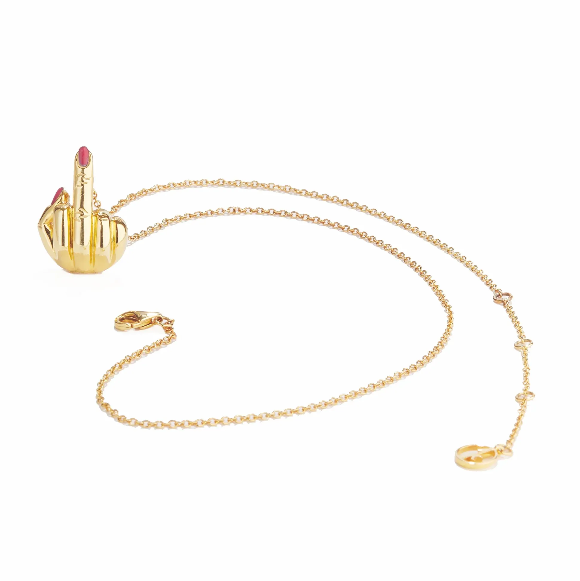 French For Goodnight Necklace (Red)