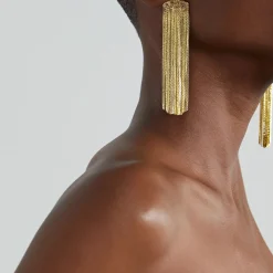 Grand Fil Earrings (Gold)