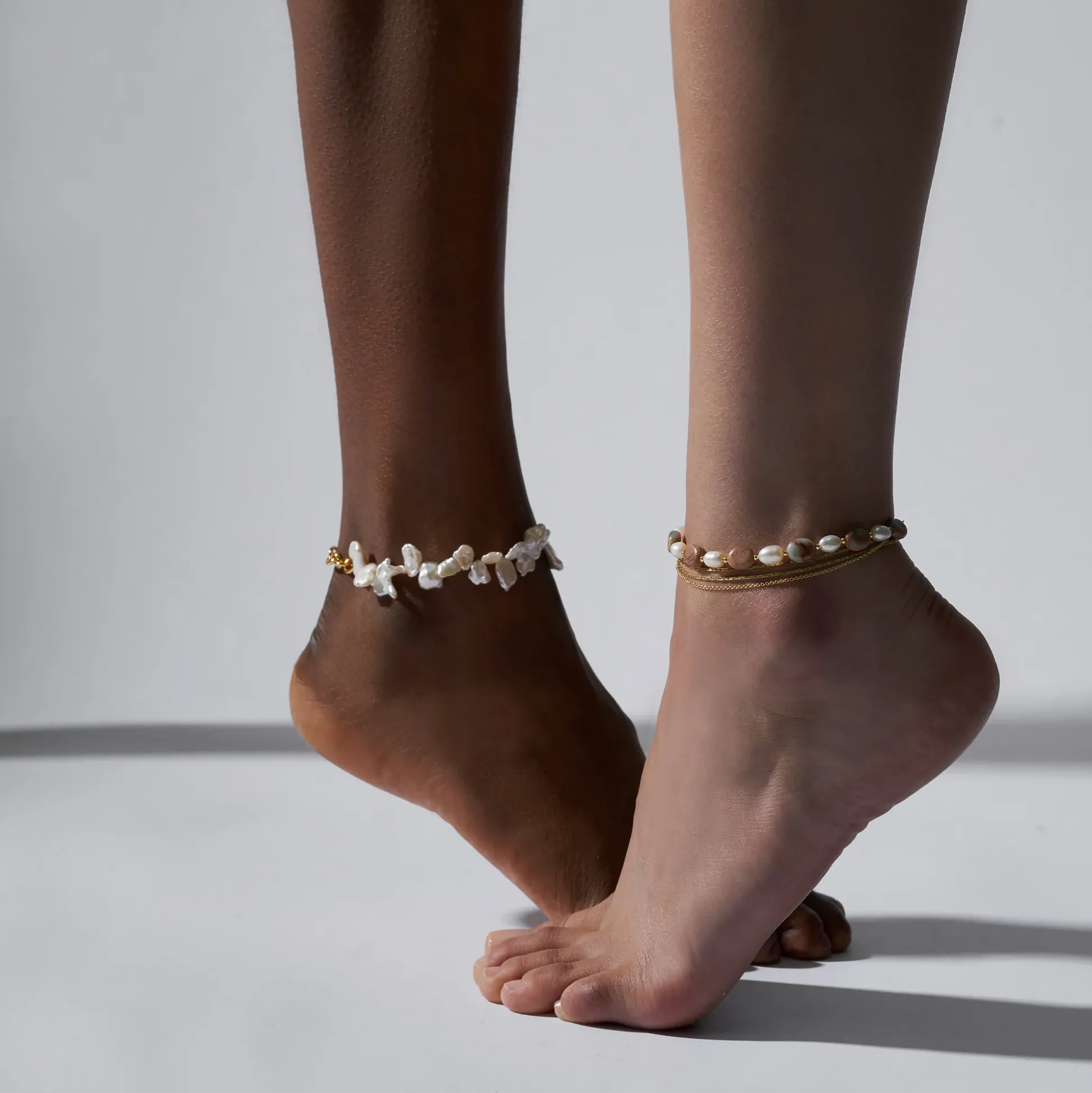Triple Chain Anklet